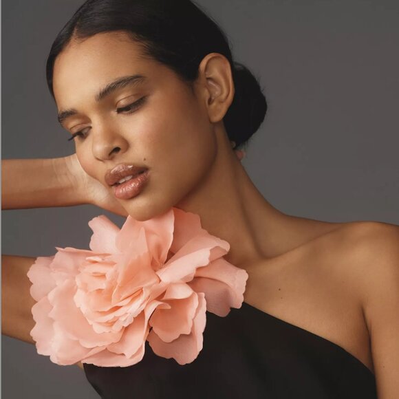 Mac Duggal One-Shoulder Crepe Midi Dress - Picture 3 of 4